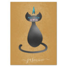 Caticorn Gold Monogramme de Caticorn noir Nom du s