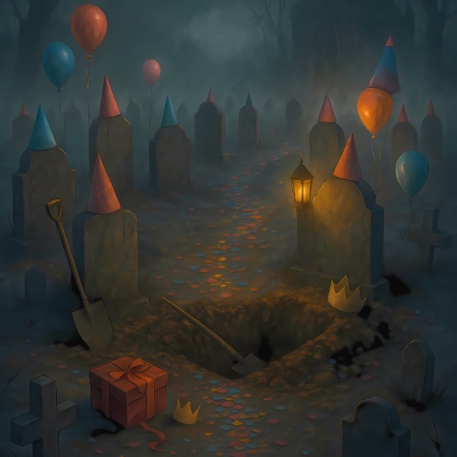 Papier Mousseline Célébration au cimetière – Découpage de fête gothi (Créateur téléchargé)