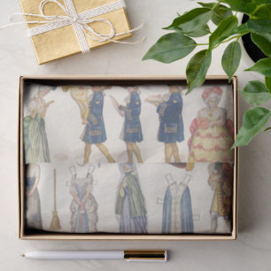 Papier Mousseline Cendrillon, Jouets Vintages en papier victorien