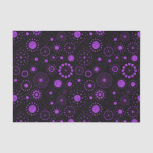 Papier Mousseline Cercles géométriques de la Parties scintillant Fau