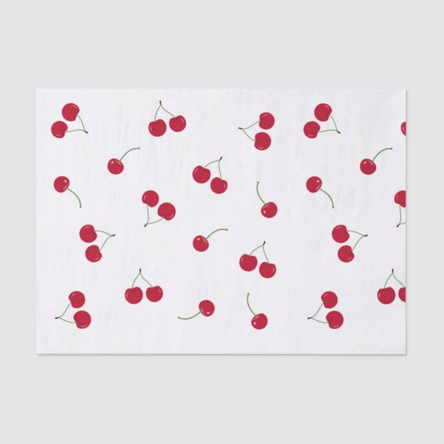 Papier Mousseline Cerise (Recto)