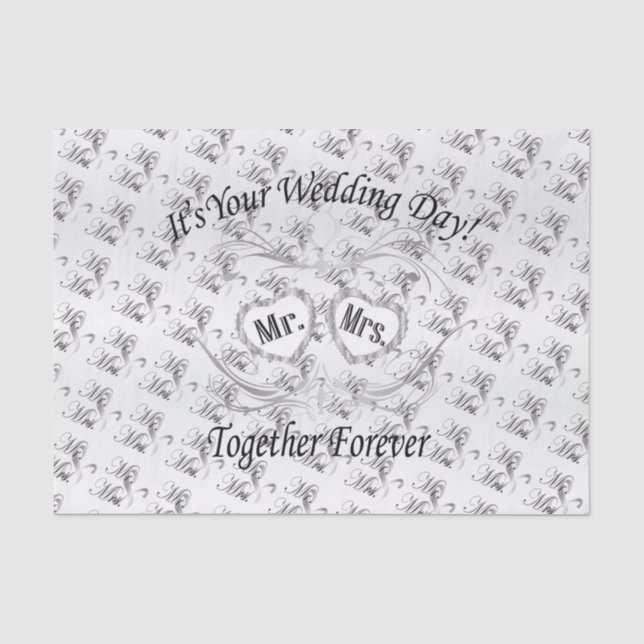 Papier Mousseline C'est votre jour du mariage (Recto)