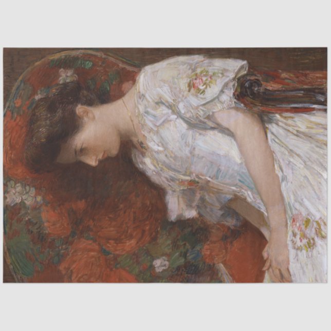 Papier Mousseline Chaire victorienne de Childe Hassam (Recto)