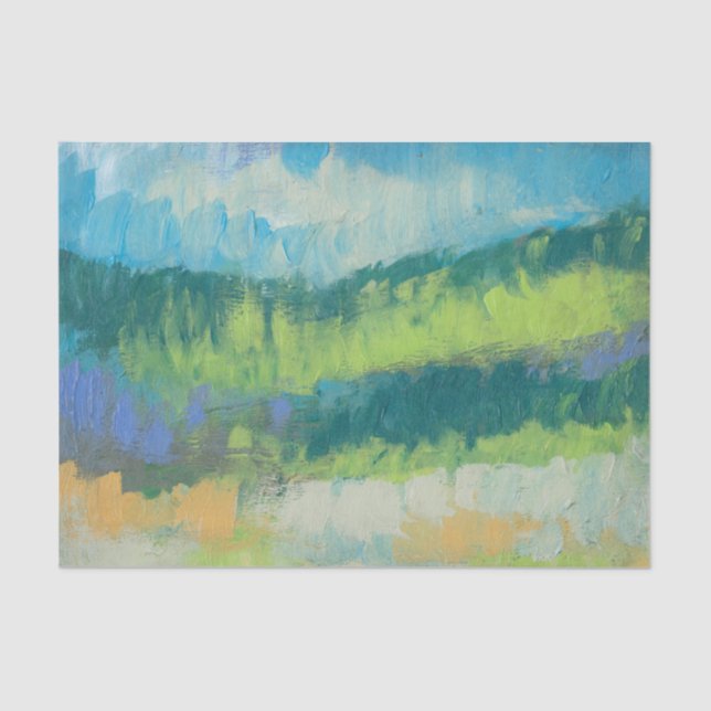 Papier Mousseline Champ II d'Impasto (Recto)