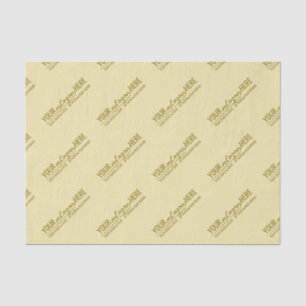 Papier Mousseline Champagne Or Luxueux Logo Personnalisé Élégant