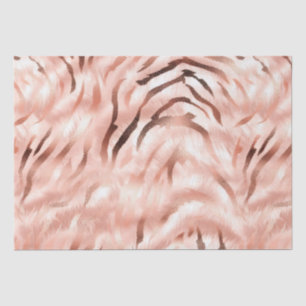 Papier Mousseline Champagne rose Rose Glam Zebra