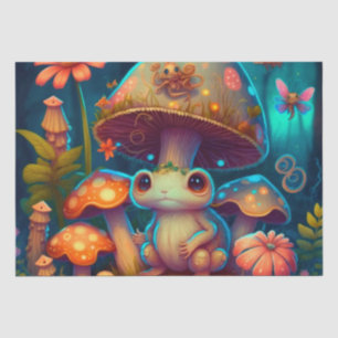 Papier Mousseline Champignons de grenouille mignon magiques