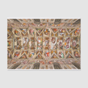 Papier Mousseline Chapelle Sixtine Plafond par Michel-Ange