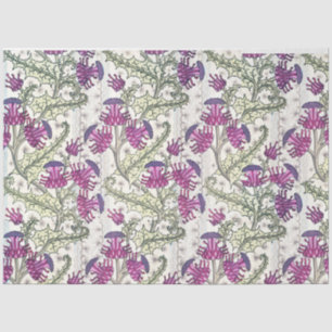 Papier Mousseline Chardon Art déco