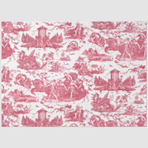 Papier Mousseline Chariot français vintage de Dawn Toile de Jouy-Pin