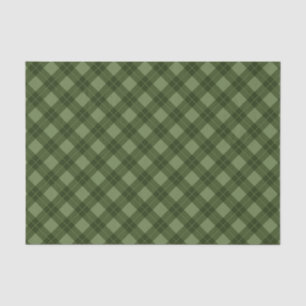 Papier Mousseline Charme du Sud   Green Plaid Holiday