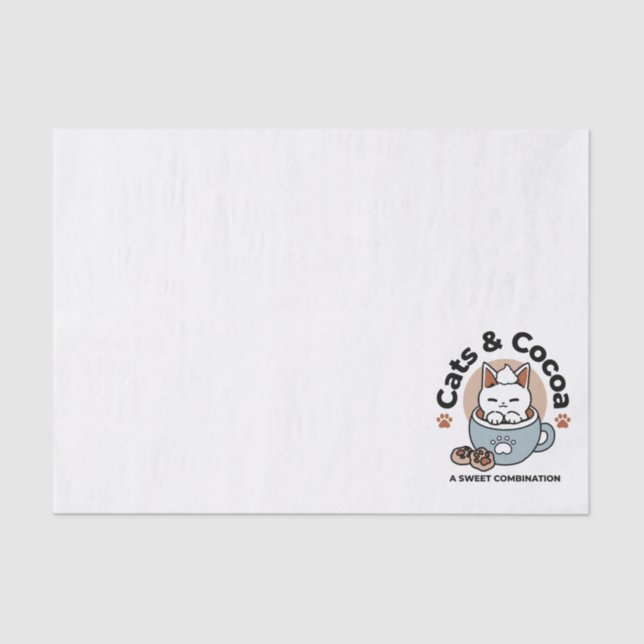 Papier Mousseline Chat adorable en Mug Conception de vacances - Chat (Recto)