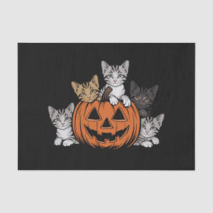 Papier Mousseline Chat des années 90 Halloween Rétro Saison Squelett