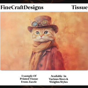 Papier Mousseline Chat gingembre tabby, découpage DV7L arrière-plan