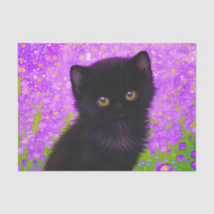 Papier Mousseline Chat Gustav Klimt