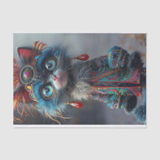 Papier Mousseline Chat haute mode 2