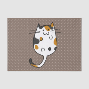 Papier Mousseline Chat mignon