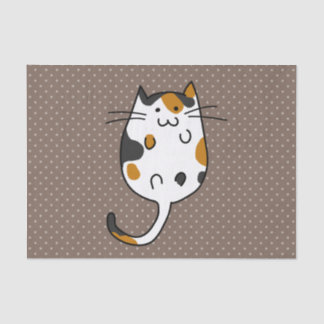 Papier Mousseline Chat mignon