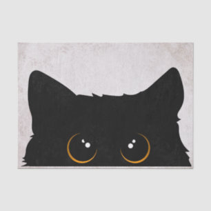 Papier Mousseline Chat noir