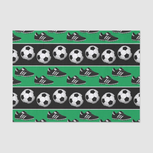 Papier Mousseline Chaussures de football sport papier tissu de la fê (Recto)