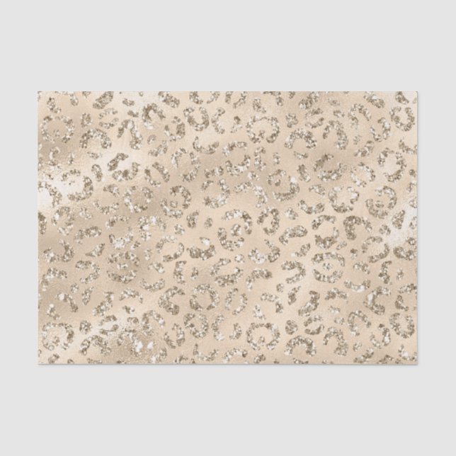 Papier Mousseline Cheetah Leopard Skin Imprimer Motif Animal (Recto)