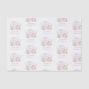Papier Mousseline Chef rose pâle Casquette Restauration Floral Rolle