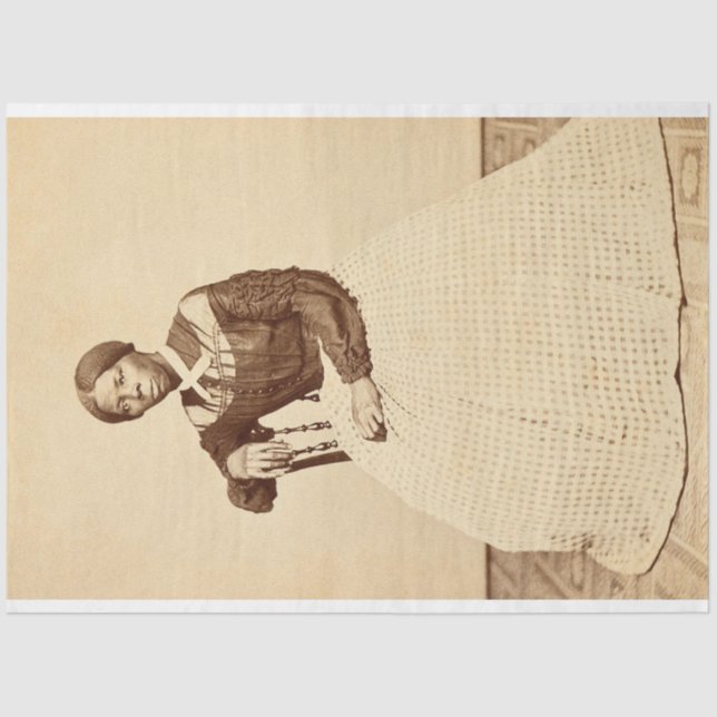 Papier Mousseline Chemin de fer abolitionniste Harriet Tubman (Recto)