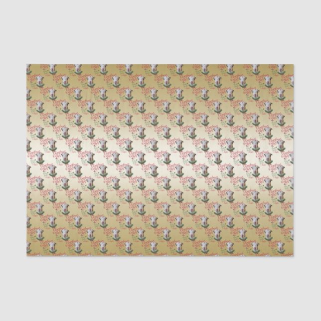 Papier Mousseline CHÈQUE | voeux de Noël Bébé Chèvre Baisers LaManch (Recto)
