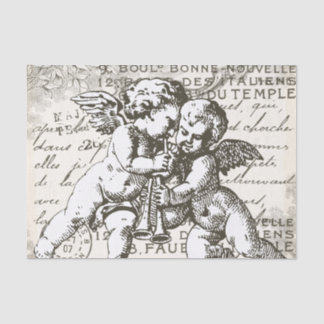 Papier Mousseline Cherub Decoupage papier de tissus - Français Vinta