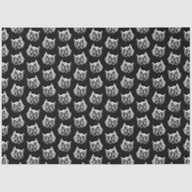 Papier Mousseline Cheshire Cat Alice au pays des merveilles Art Vint (Recto)