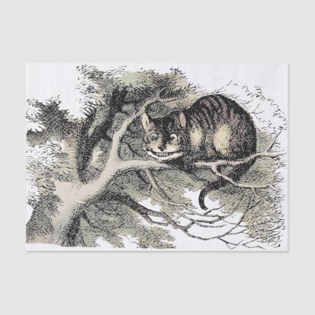 Papier Mousseline Cheshire Chat Alice Wonderland Classic (Recto)