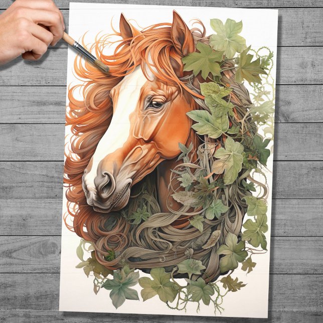 Papier Mousseline Cheval En Feuillet 2 Découpage (Créateur téléchargé)