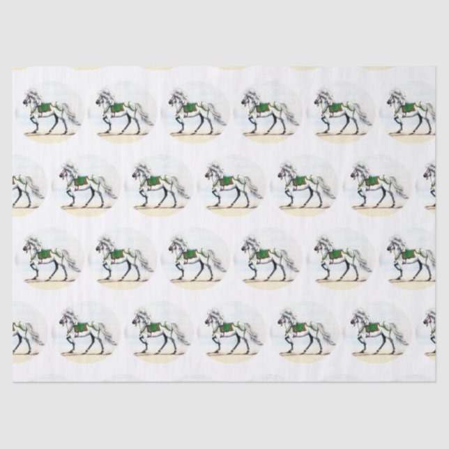 Papier Mousseline Cheval islandais Jol Holiday (Recto)