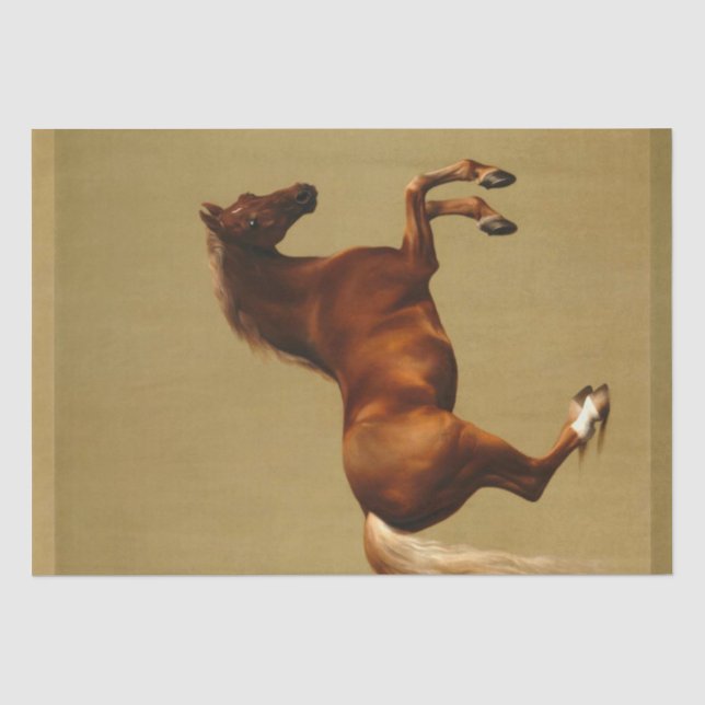 PAPIER MOUSSELINE CHEVAL ROUGE (Recto)