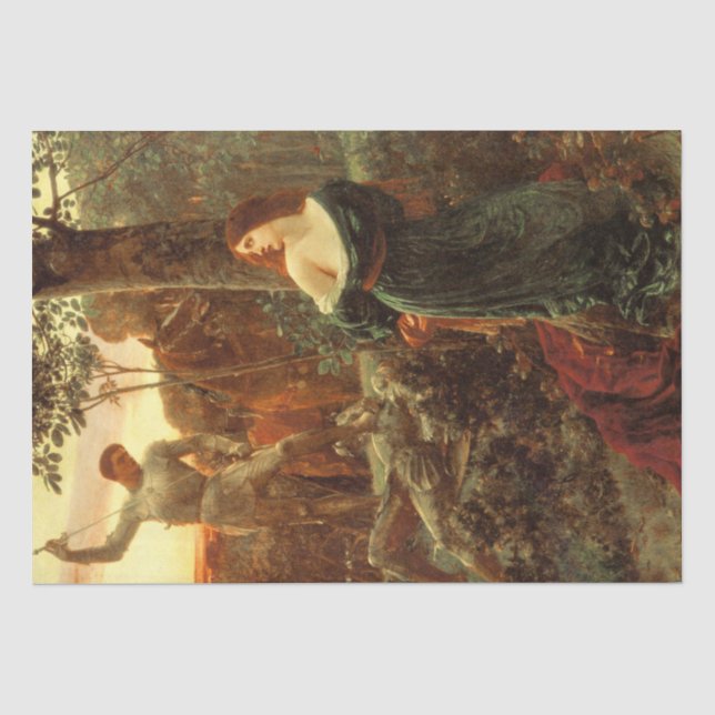 Papier Mousseline Chevalerie (par Frank Dicksee) (Recto)