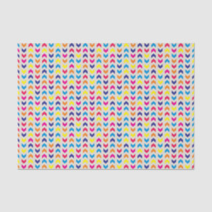 Papier Mousseline Chevron aztèque coloré