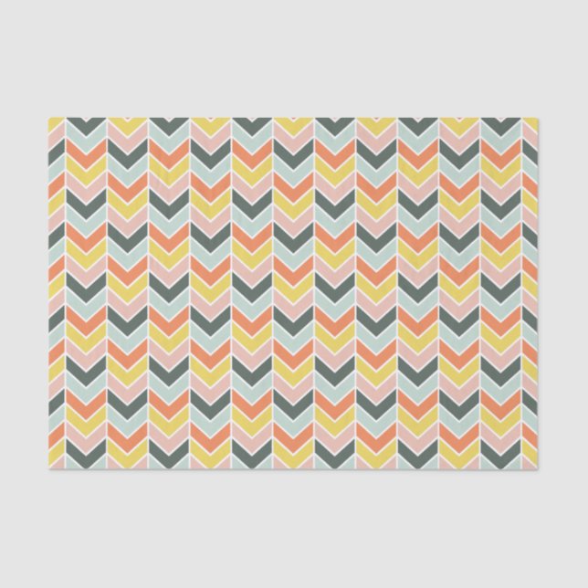 Papier Mousseline Chevron gai par des copies d'origami (Recto)