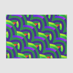 Papier Mousseline chevrons chics contemporains