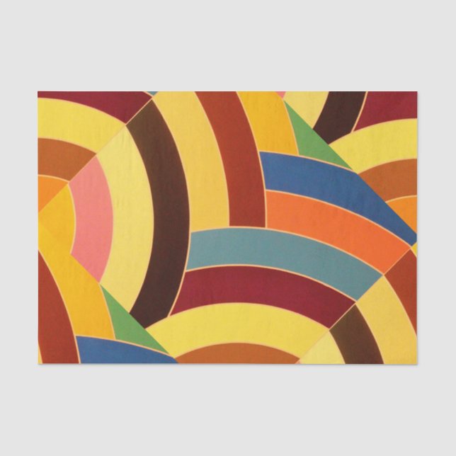 Papier Mousseline chevrons chics contemporains (Recto)