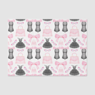 Papier Mousseline Chic élégant Fille talons hauts Motif de mode