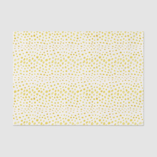 Papier Mousseline Chic faux or parties scintillant cheetah imprimé m (Recto)