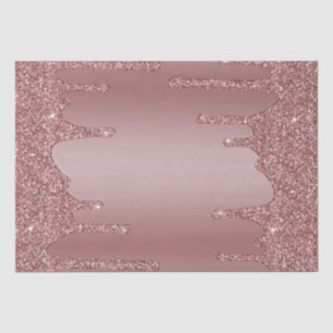 Papier Mousseline Chic Girly Rose Gold Sparkle Parties scintillant D