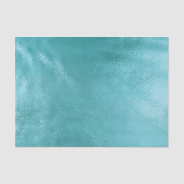 Papier Mousseline Chic Glam Turquoise Aqua Blue (Recto)