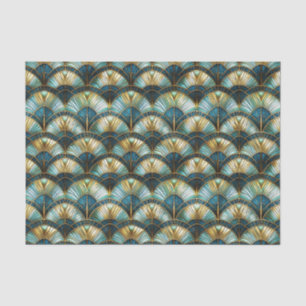 Papier Mousseline Chic Peacock Couleur Vitrage Découpage