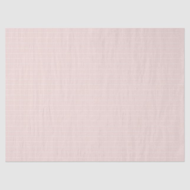 Papier Mousseline Chic rose pâle blanc fin rayures mignonette girly (Recto)
