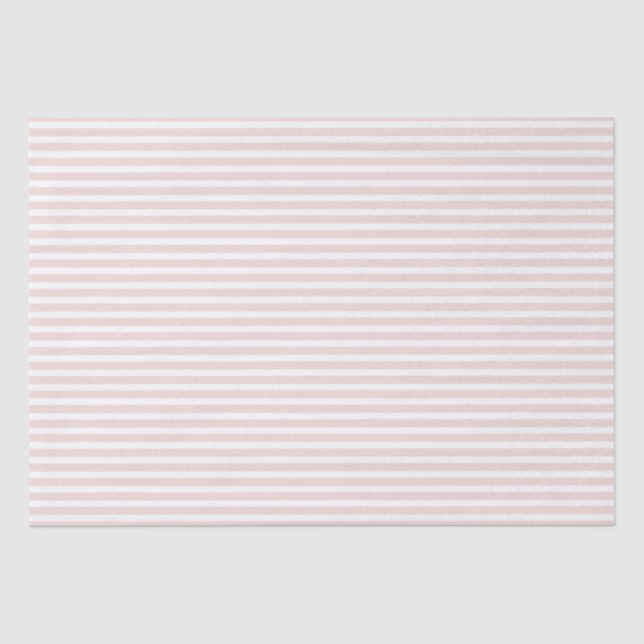 Papier Mousseline Chic rose vif blanc mince rayures élégantes mignon (Recto)