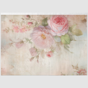 Papier Mousseline Chic shabby chic blush anglais éphemera rose
