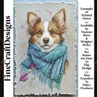 Chien Border Collie, Écharpe Bleue, Neige BZ3 Déco