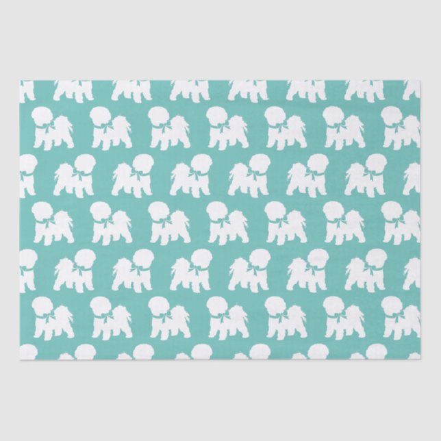 Papier Mousseline Chien de Bichon Frise Puppy (Recto)