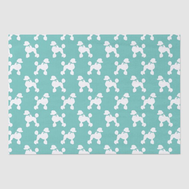 Papier Mousseline Chien de caniche Français (Recto)